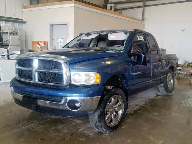 1D7HU18N63S144065 - 2003 DODGE RAM 1500 S BLUE photo 2