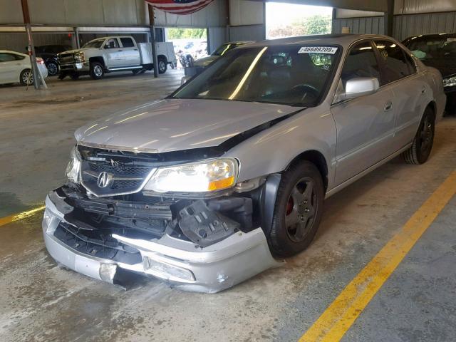 19UUA56672A026889 - 2002 ACURA 3.2TL SILVER photo 2