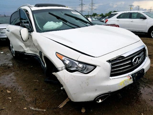 JN8CS1MW1DM171631 - 2013 INFINITI FX37 WHITE photo 1