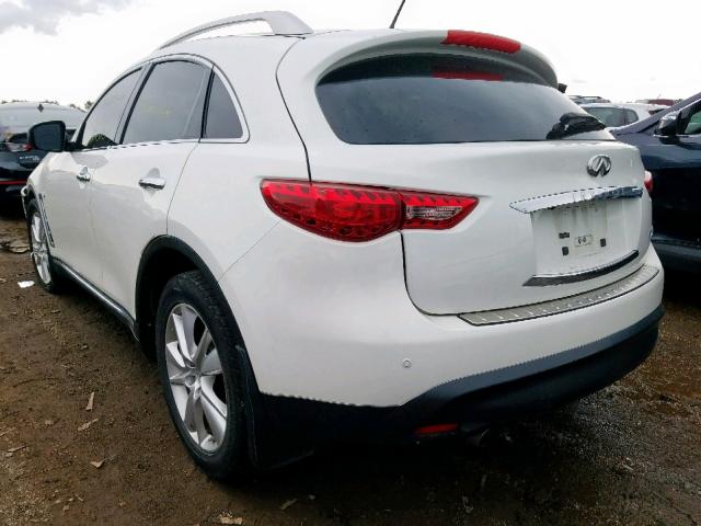 JN8CS1MW1DM171631 - 2013 INFINITI FX37 WHITE photo 3