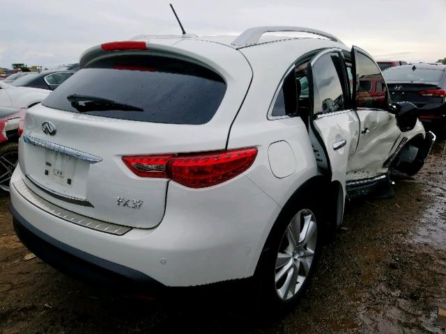 JN8CS1MW1DM171631 - 2013 INFINITI FX37 WHITE photo 4