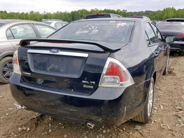 3FAFP08176R133033 - 2006 FORD FUSION SEL BLACK photo 4