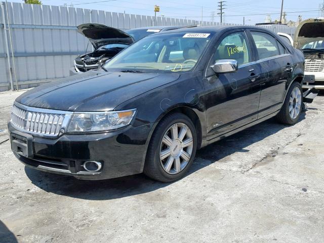 3LNHM26T48R618367 - 2008 LINCOLN MKZ BLACK photo 2