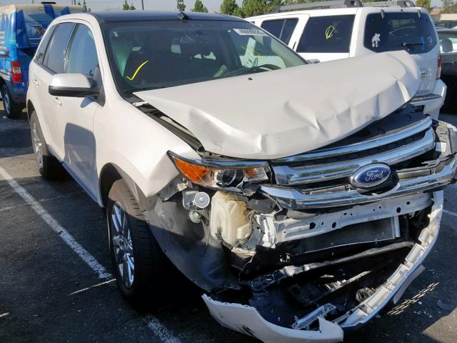 2FMDK3JC6CBA12934 - 2012 FORD EDGE SEL WHITE photo 1