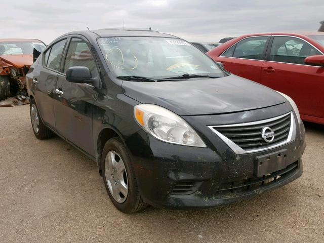 3N1CN7AP6EL872019 - 2014 NISSAN VERSA S BLACK photo 1