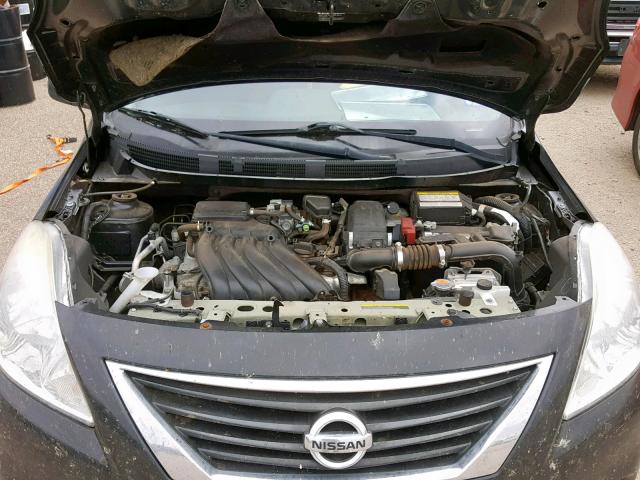 3N1CN7AP6EL872019 - 2014 NISSAN VERSA S BLACK photo 7