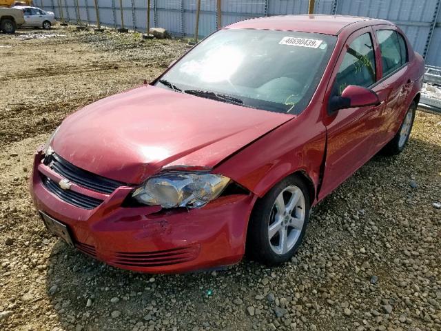 1G1AD5F57A7217698 - 2010 CHEVROLET COBALT 1LT RED photo 2