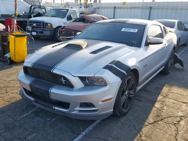 1ZVBP8CF4D5245103 - 2013 FORD MUSTANG GT SILVER photo 2