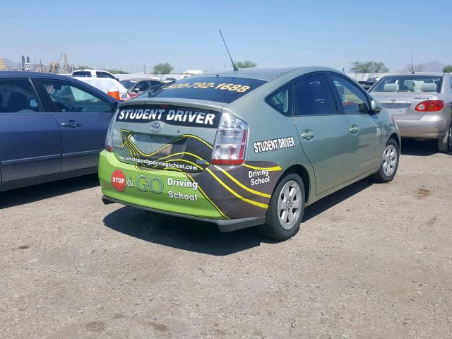 JTDKB20U073245844 - 2007 TOYOTA PRIUS GREEN photo 4