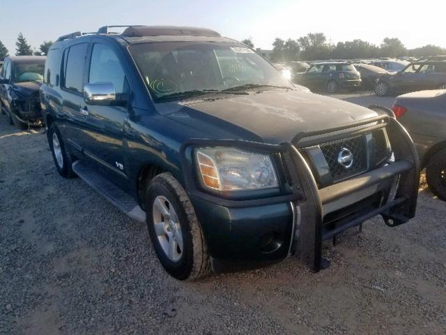 5N1AA08A46N737790 - 2006 NISSAN ARMADA SE GREEN photo 1