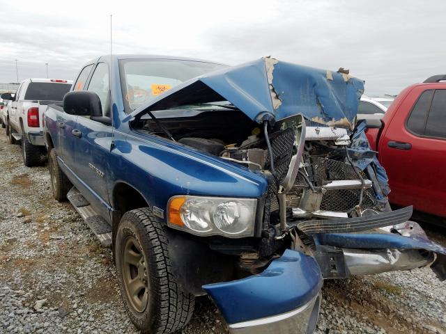 1D7HU18D75S322785 - 2005 DODGE RAM 1500 S BLUE photo 1