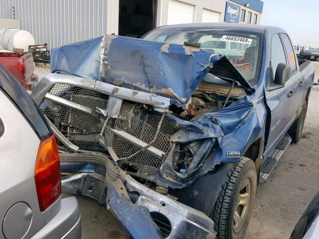 1D7HU18D75S322785 - 2005 DODGE RAM 1500 S BLUE photo 9