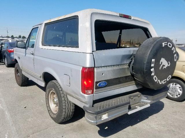 1FMEU15N0TLB82947 - 1996 FORD BRONCO U10 GRAY photo 3