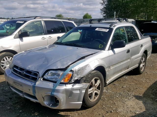 4S4BT62CX67101326 - 2006 SUBARU BAJA SPORT SILVER photo 2