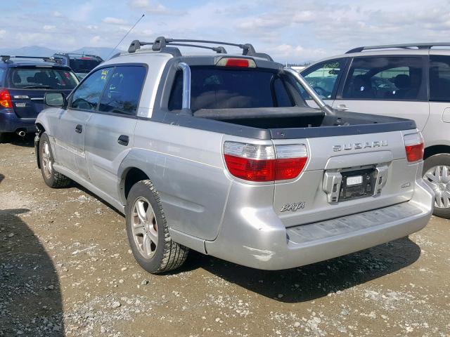 4S4BT62CX67101326 - 2006 SUBARU BAJA SPORT SILVER photo 3