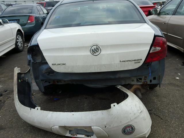 2G4WD582761100042 - 2006 BUICK LACROSSE C BLUE photo 9