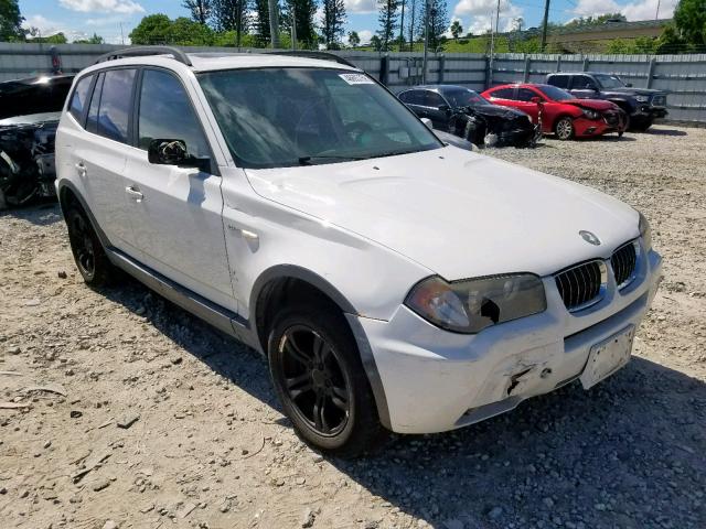 WBXPA93446WG89521 - 2006 BMW X3 3.0I WHITE photo 1