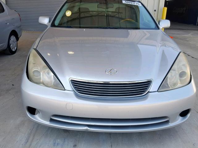 JTHBA30G655057770 - 2005 LEXUS ES 330 SILVER photo 9