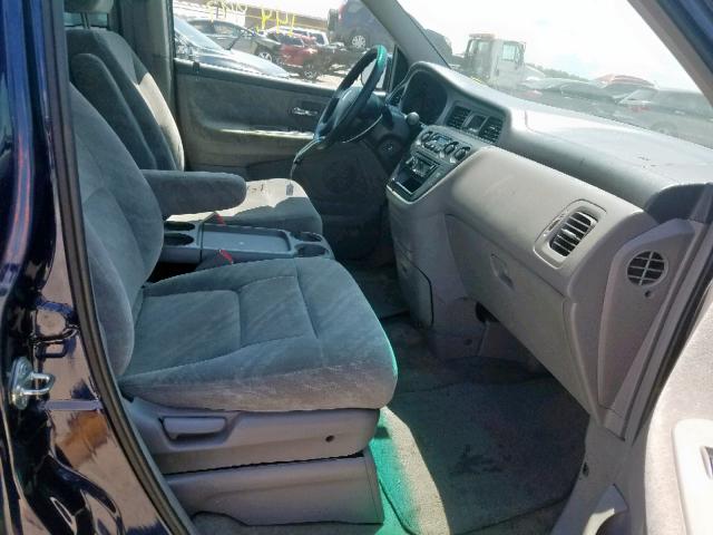 5FNRL18654B086278 - 2004 HONDA ODYSSEY EX BLUE photo 5