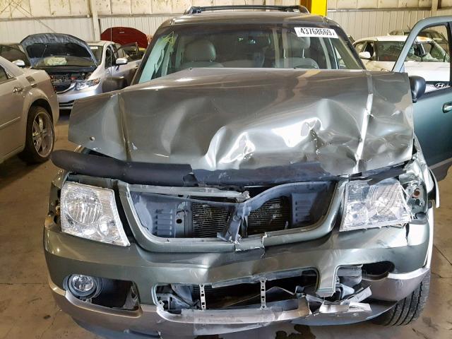 1FMZU74W34UB87456 - 2004 FORD EXPLORER E GREEN photo 7