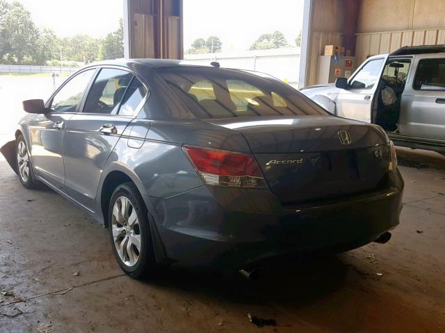 1HGCP36858A015365 - 2008 HONDA ACCORD EXL GRAY photo 3