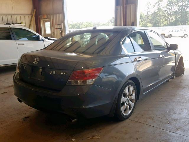 1HGCP36858A015365 - 2008 HONDA ACCORD EXL GRAY photo 4