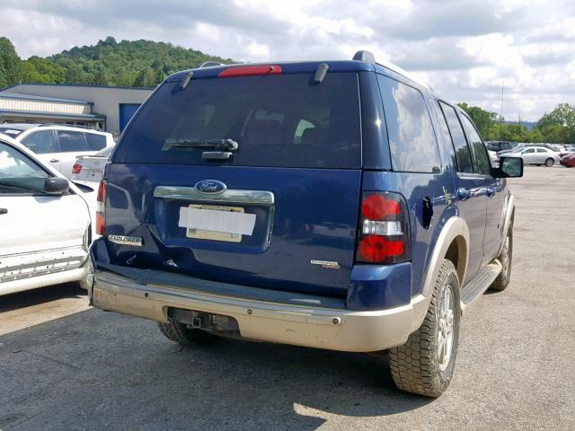 1FMEU74E86UB72492 - 2006 FORD EXPLORER E BLUE photo 4