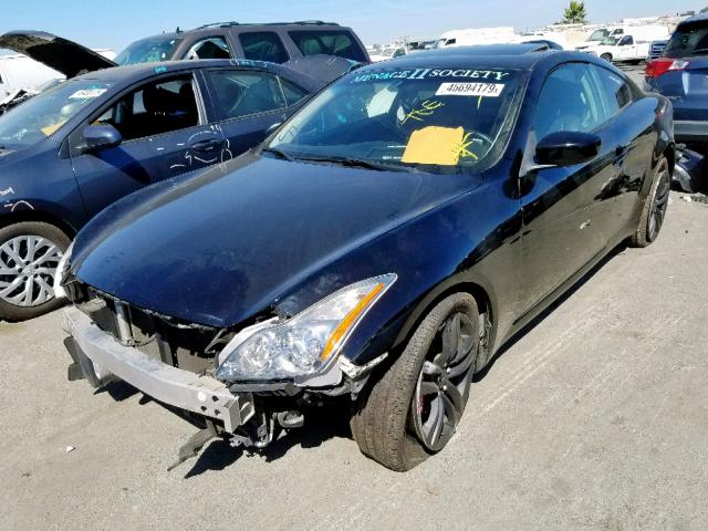 JNKCV64F49M654617 - 2009 INFINITI G37 BLACK photo 2