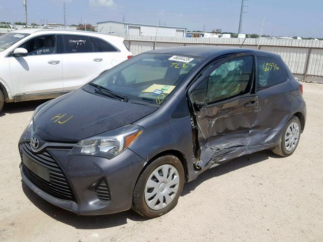 VNKJTUD3XGA070964 - 2016 TOYOTA YARIS L GRAY photo 2