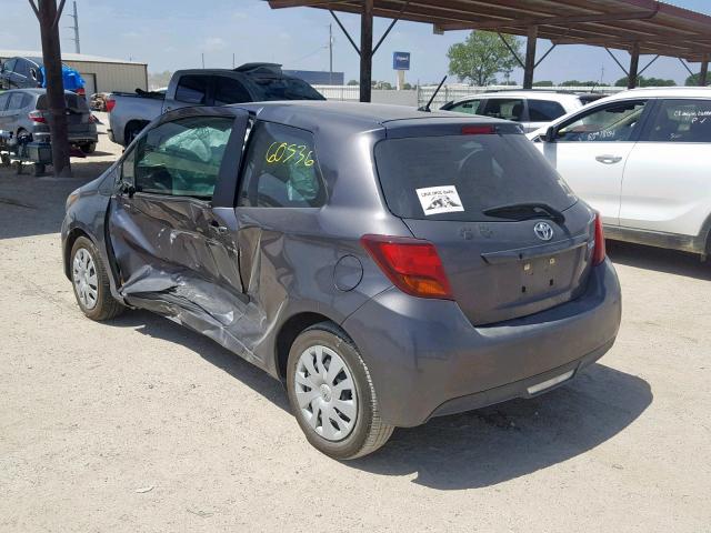 VNKJTUD3XGA070964 - 2016 TOYOTA YARIS L GRAY photo 3