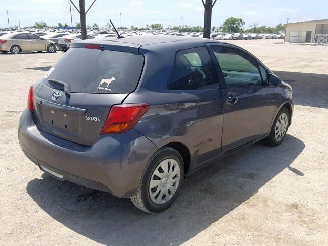 VNKJTUD3XGA070964 - 2016 TOYOTA YARIS L GRAY photo 4