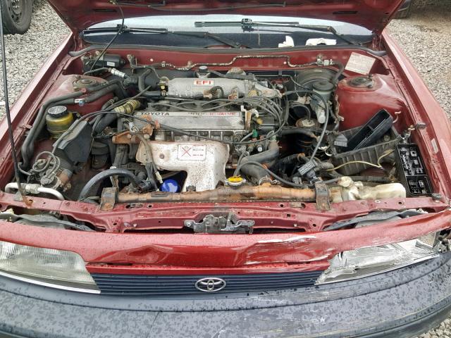 4T1SV21E3LU229474 - 1990 TOYOTA CAMRY DLX 红色 照片 7