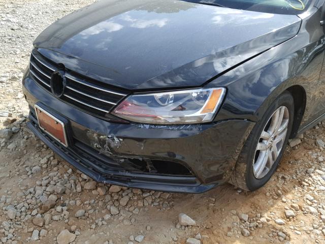 3VW2K7AJ3FM213045 - 2015 VOLKSWAGEN JETTA BASE BLACK photo 9