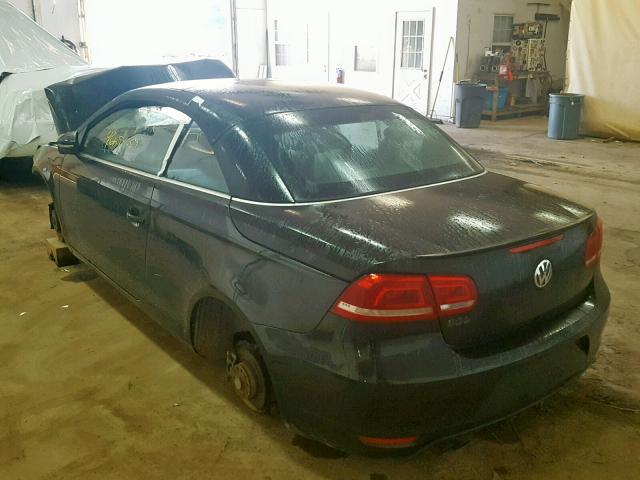 WVWFW7AH3CV004170 - 2012 VOLKSWAGEN EOS LUX Czarny zdjęcie 3