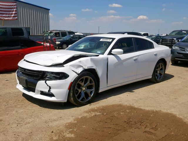 2C3CDXHG4GH267759 - 2016 DODGE CHARGER SX WHITE photo 2