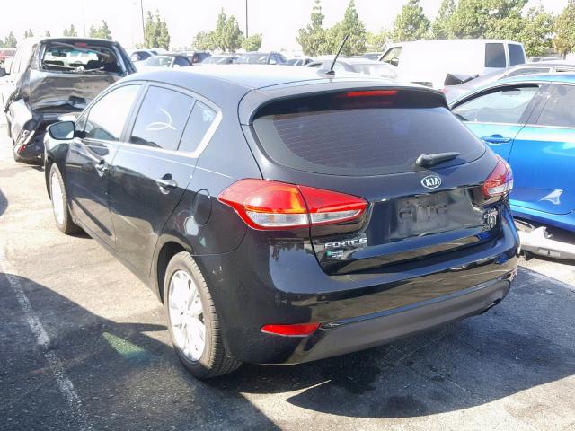 KNAFX5A87E5166501 - 2014 KIA FORTE EX BLACK photo 3