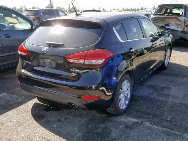 KNAFX5A87E5166501 - 2014 KIA FORTE EX BLACK photo 4