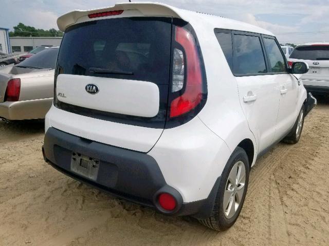 KNDJN2A27E7028152 - 2014 KIA SOUL WHITE photo 4