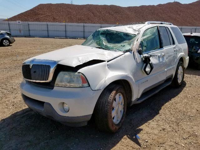 5LMEU68H33ZJ48272 - 2003 LINCOLN AVIATOR WHITE photo 2