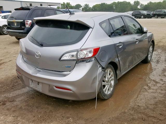 JM1BL1M7XD1797855 - 2013 MAZDA 3 I GRAY photo 4