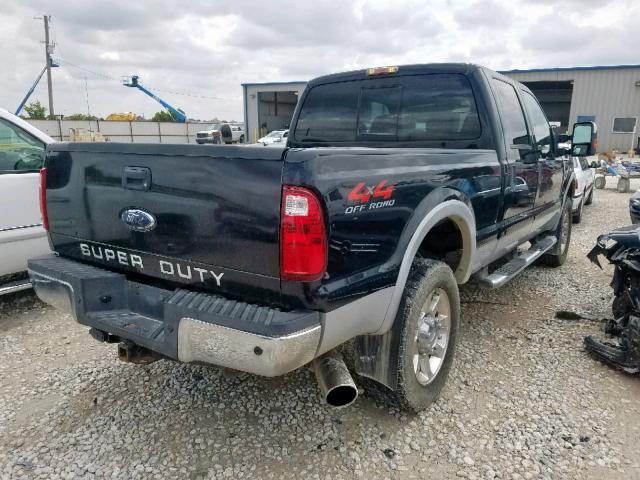 1FTWW31R18ED54177 - 2008 FORD F350 SRW S BLACK photo 4