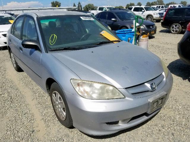 2HGES16345H560860 - 2005 HONDA CIVIC DX V SILVER photo 1