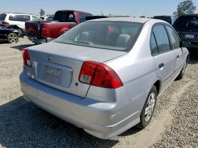 2HGES16345H560860 - 2005 HONDA CIVIC DX V SILVER photo 4