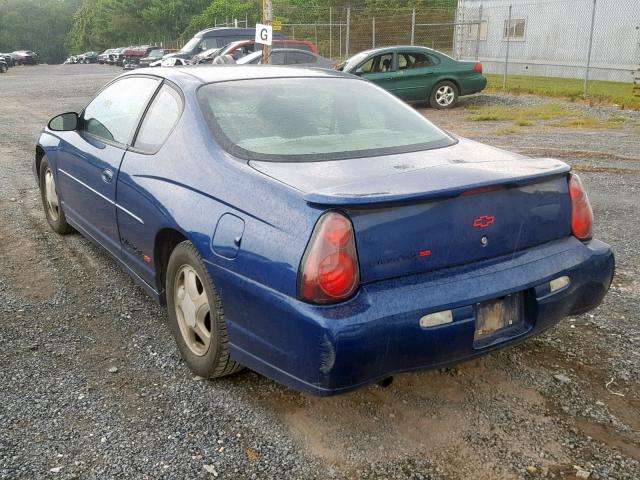 2G1WX12K039146878 - 2003 CHEVROLET MONTE CARL 蓝色 照片 3