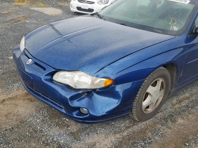 2G1WX12K039146878 - 2003 CHEVROLET MONTE CARL 蓝色 照片 9