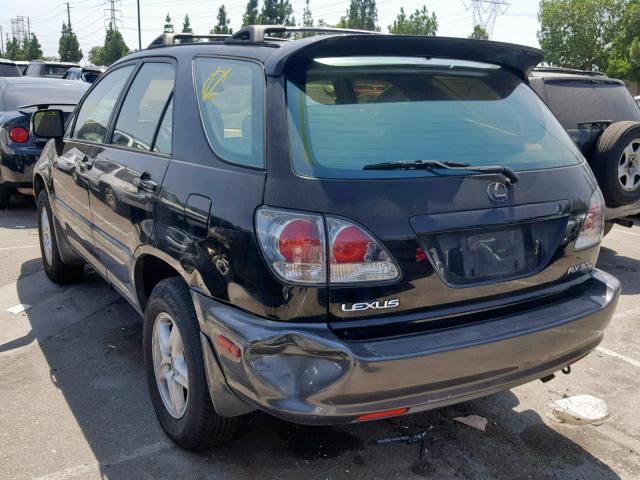 JTJGF10U610115643 - 2001 LEXUS RX 300 BLACK photo 3