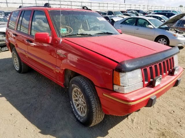 1J4GZ78Y0RC225712 - 1994 JEEP GRAND CHER BURGUNDY photo 1