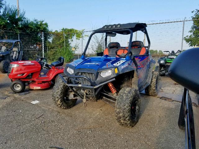 4XAVE76A8DF251309 - 2013 POLARIS RZR 800 S BLUE photo 2