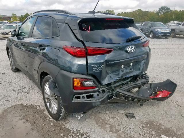 KM8K62AAXJU095327 - 2018 HYUNDAI KONA SEL CHARCOAL photo 3