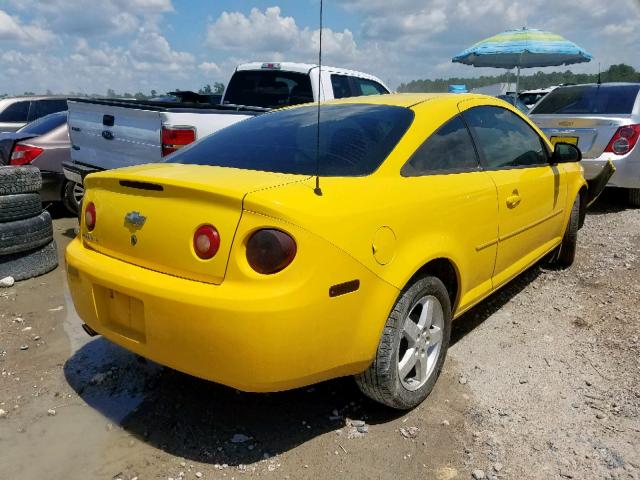 1G1AT18H797241269 - 2009 CHEVROLET COBALT LT YELLOW photo 4